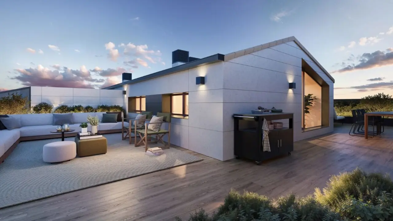 &Aacute;tico con terraza en Atrium Residencial, de Arag&oacute;n Siglo XXI.