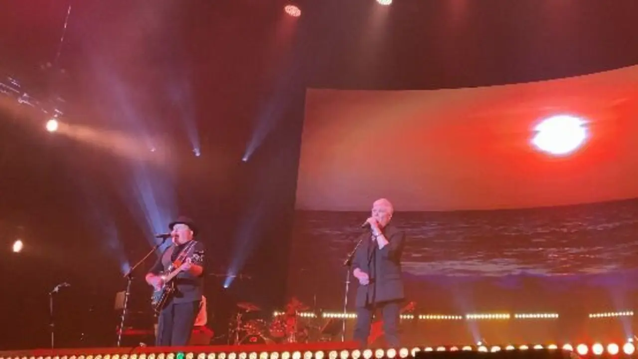 Los hermanos Herrero en su concierto en el Pr&iacute;ncipe Felipe.