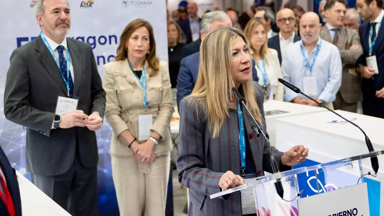 La  vicepresidenta del Gobierno aragon&eacute;s, Mar Vaquero, en Ifema