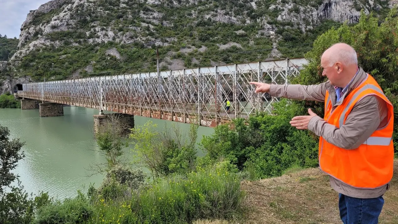 Miguel &Aacute;ngel Arminio ha anunciado un segundo puente sobre el embalse que permitir&aacute; salvar el actual de 1912. - GOBIERNO DE ARAG&Oacute;N