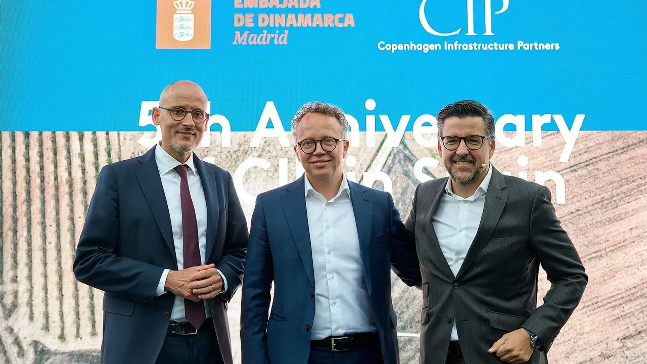 Michael Braad, Embajador de Dinamarca en Espa&ntilde;a, Christian Skakkeb&aelig;k, Senior Partner y Co-Fundador de CIP y Javier Prados Mateos, Director de CIP en Espa&ntilde;a. - CIP