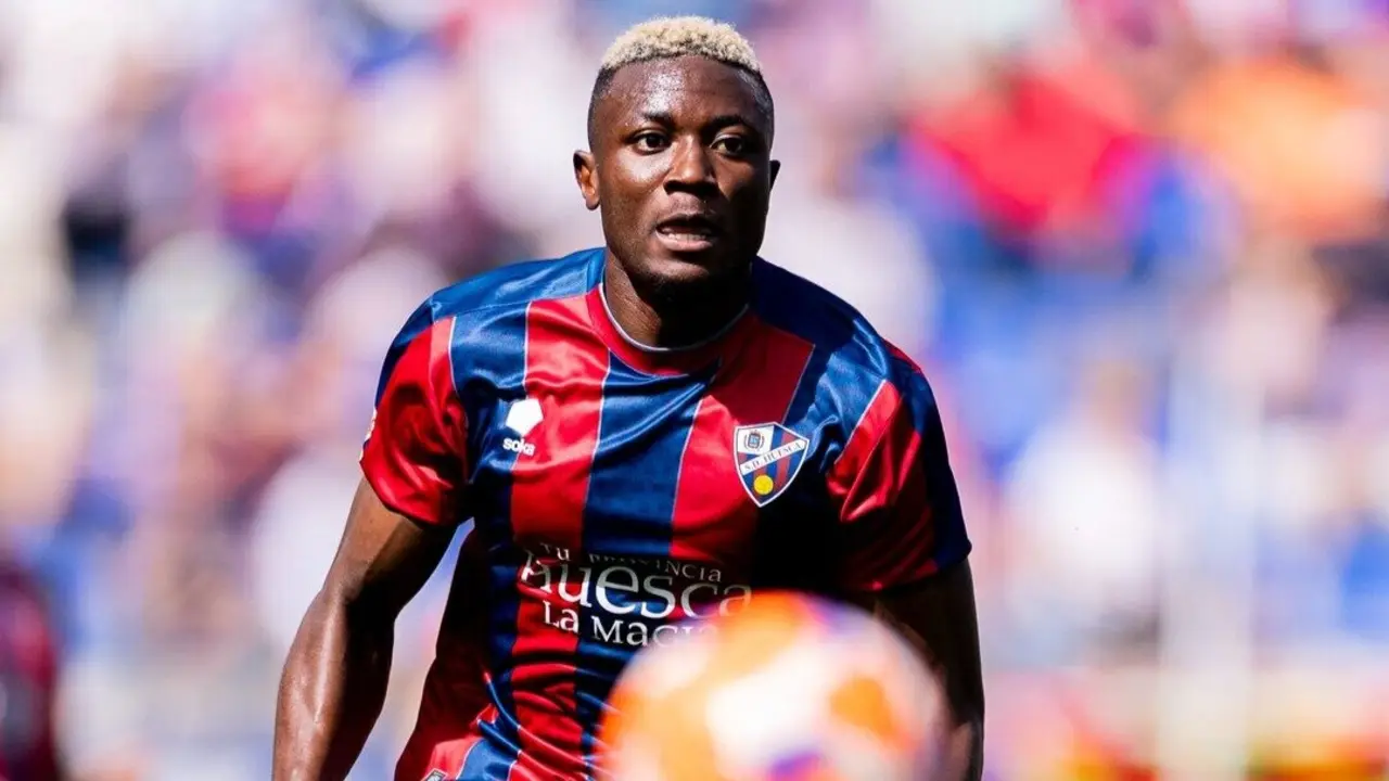 Patrick Soko durante un partido / SD Huesca