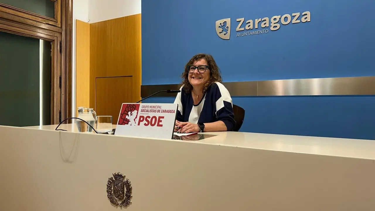 La concejal del grupo municipal del PSOE en el Ayuntamiento de Zaragoza, Marta Aparicio.