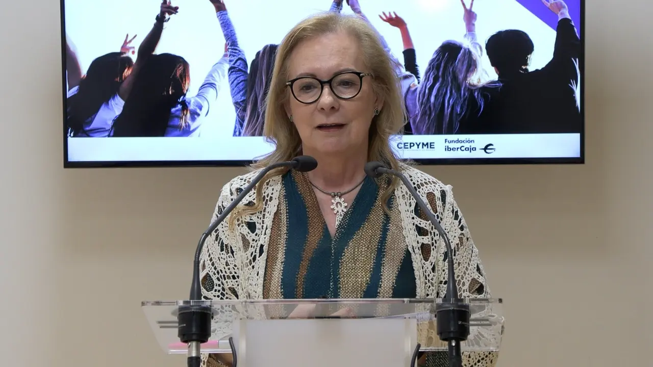 La presidenta de CEPYME. Mar&iacute;a Jes&uacute;s Lorente