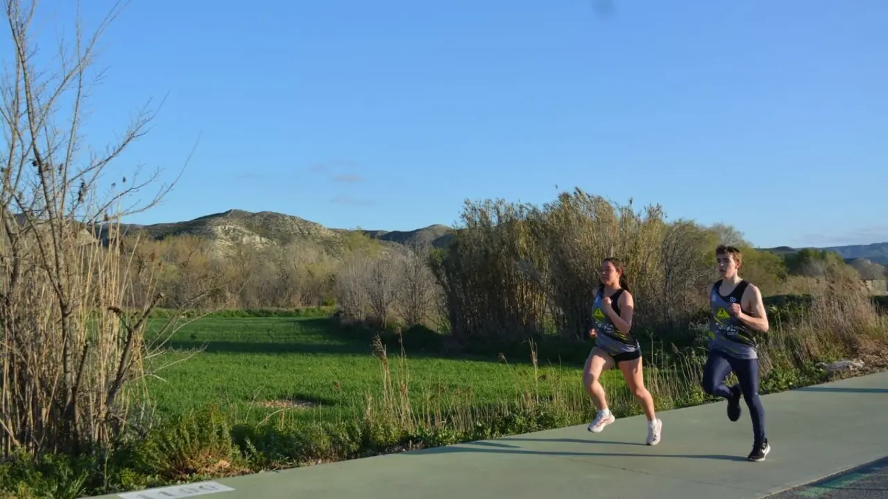 Pr&aacute;ctica de running en los alrededores de Cuarte.