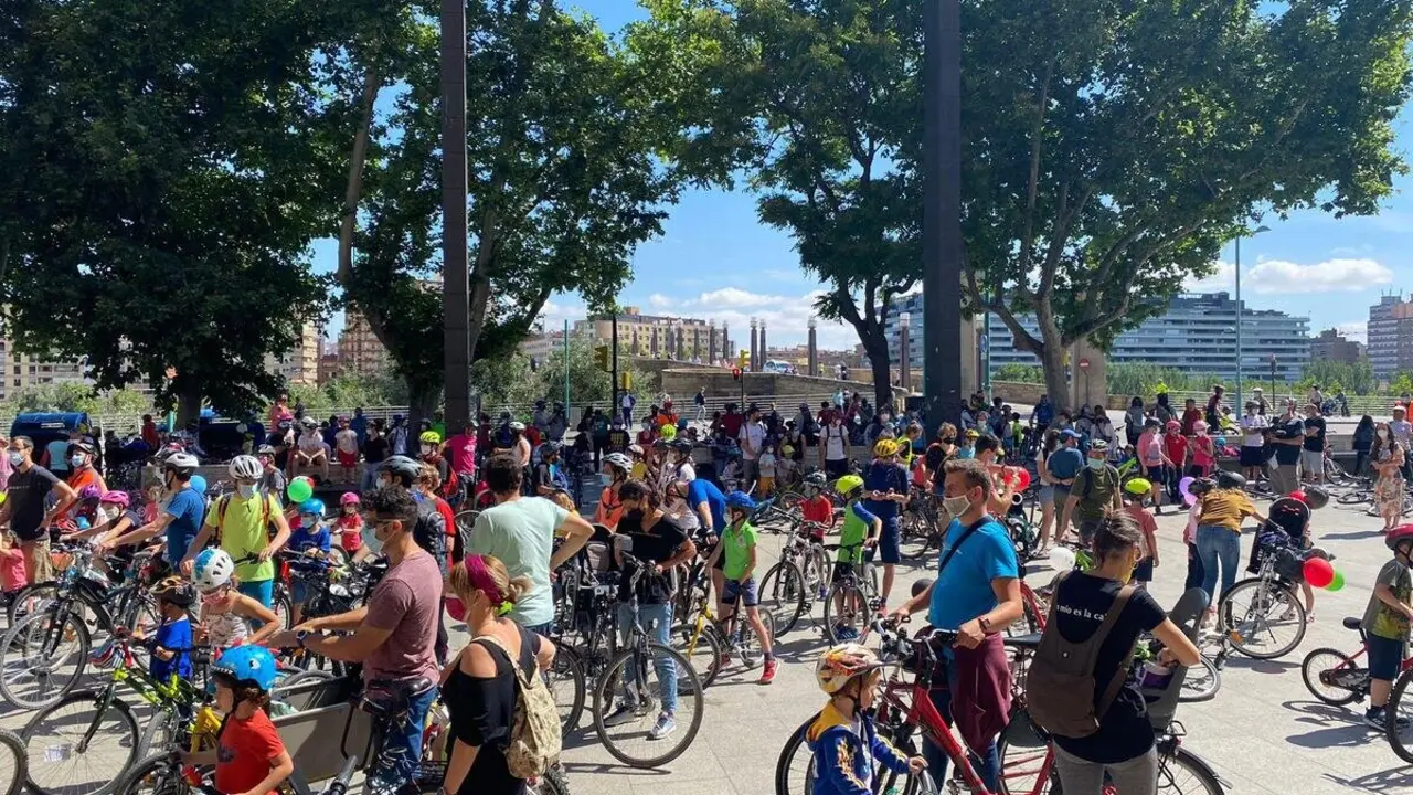 Bicicletada escolar, 2022 ./ Ayuntamiento de Zaragoza
