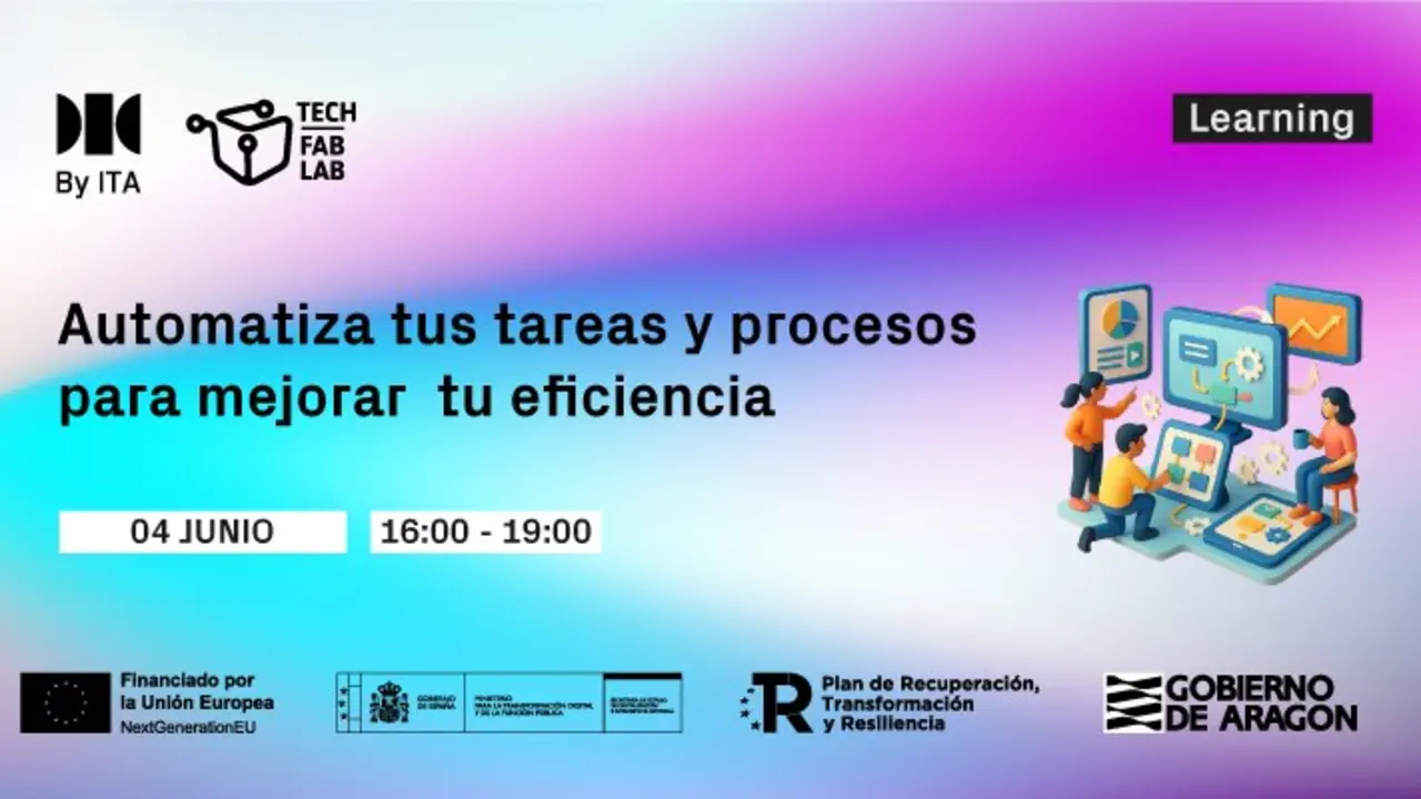 Taller gratuito 'Automatiza tus tareas y procesos para mejorar la eficiencia. (ITA)