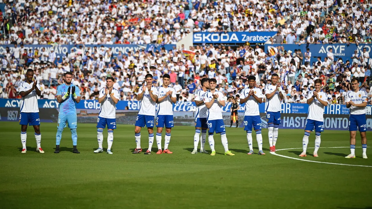 Jugadores del Real Zaragoza / MARCOS CEBRI&Aacute;N