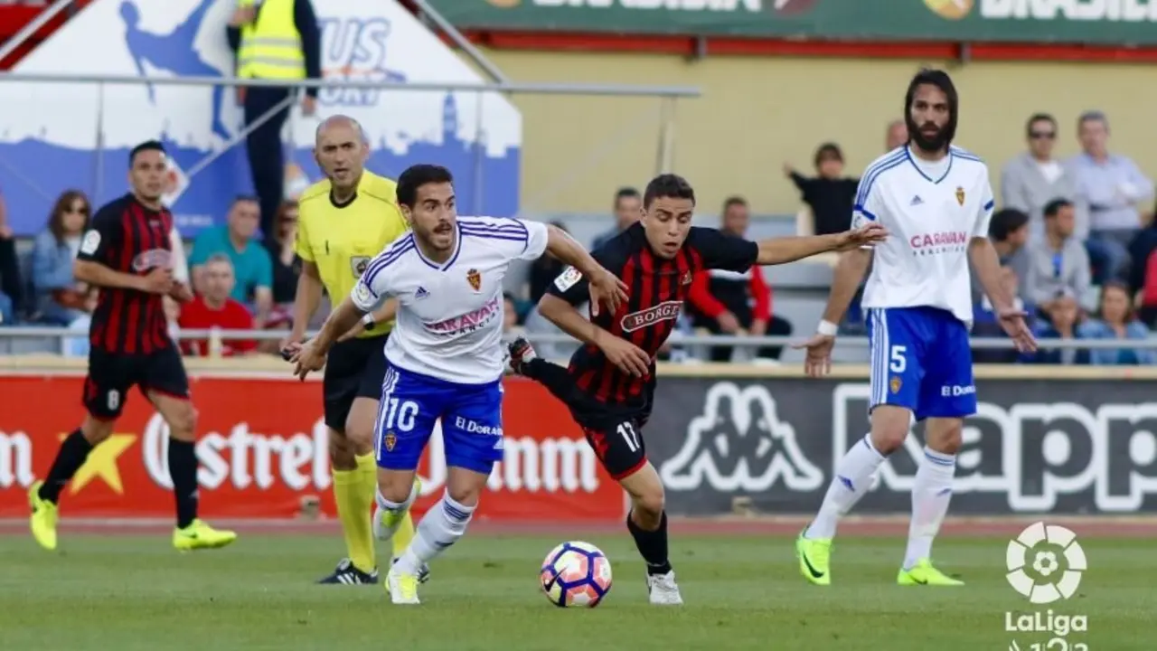 Imagen del partido entre el Reus y el Real Zaragoza / LaLiga