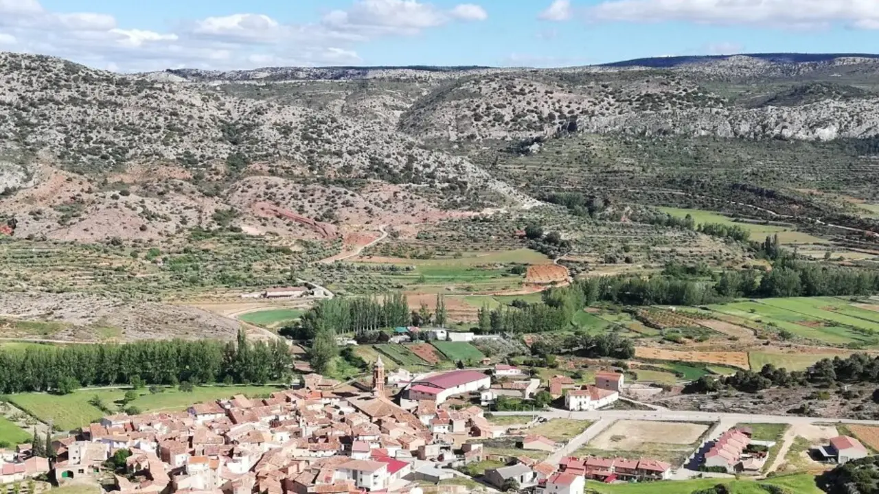 Vista a&eacute;rea de Berge. / AYUNTAMIENTO DE BERGE