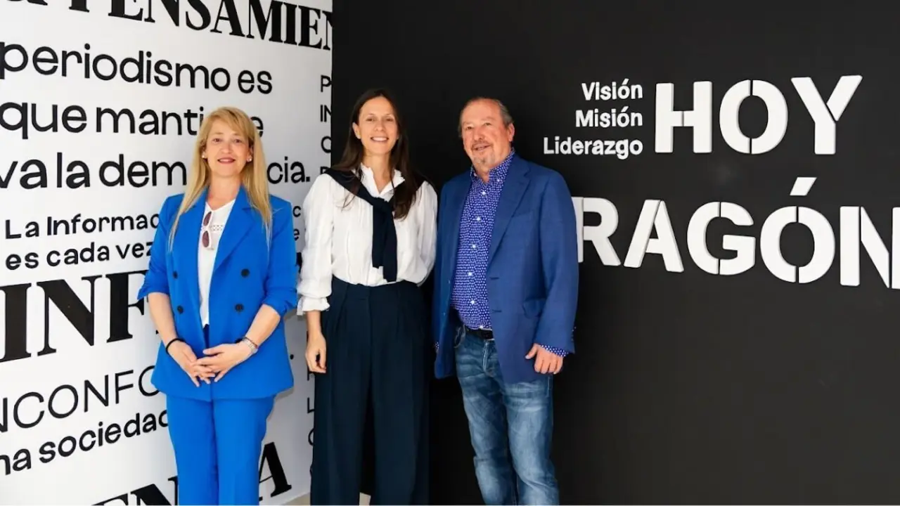 De izquierda a derecha, Ana La&iacute;n (Querqus), Roc&iacute;o L&oacute;pez (Levitec) y Alfonso Biel (Sphere).
