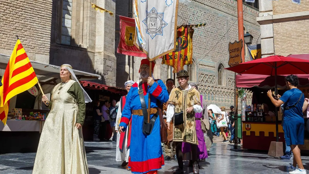 Imagen de archivo del Mercado de las Tres Culturas celebrado en Zaragoza.