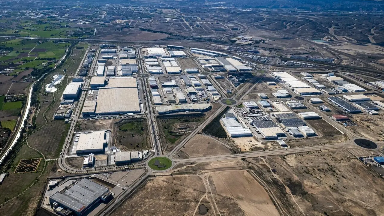 Vista a&eacute;rea de Plaza, en Zaragoza.
- GOBIERNO DE ARAG&Oacute;N