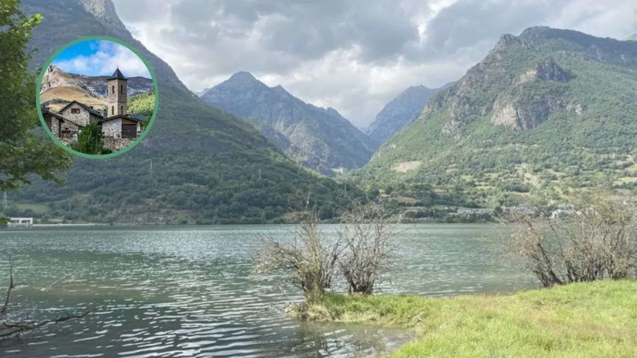 El pueblo de Huesca que pocos visitan y est&aacute; sobre un embalse hist&oacute;rico