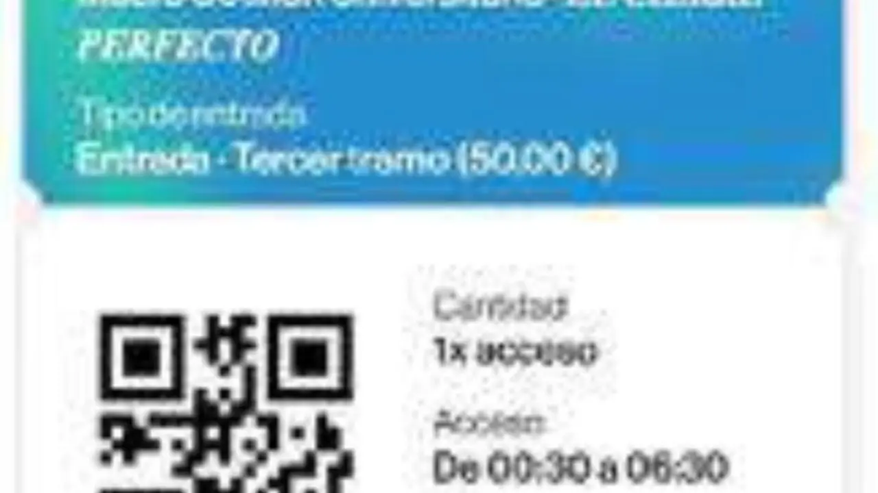 Imagen de una de las presuntas entradas falsas que fueron vendidas para un cotill&oacute;n del fin de a&ntilde;o pasado/ Cedida a H.A.