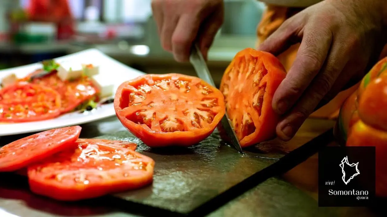 Tomate rosa de Barbastro. / Foto Salas