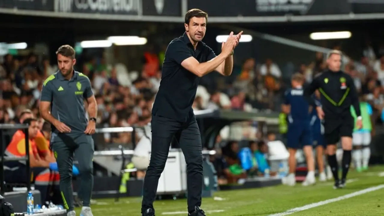 Gabi Fern&aacute;ndez durante el partido ante el Castell&oacute;n / LaLiga