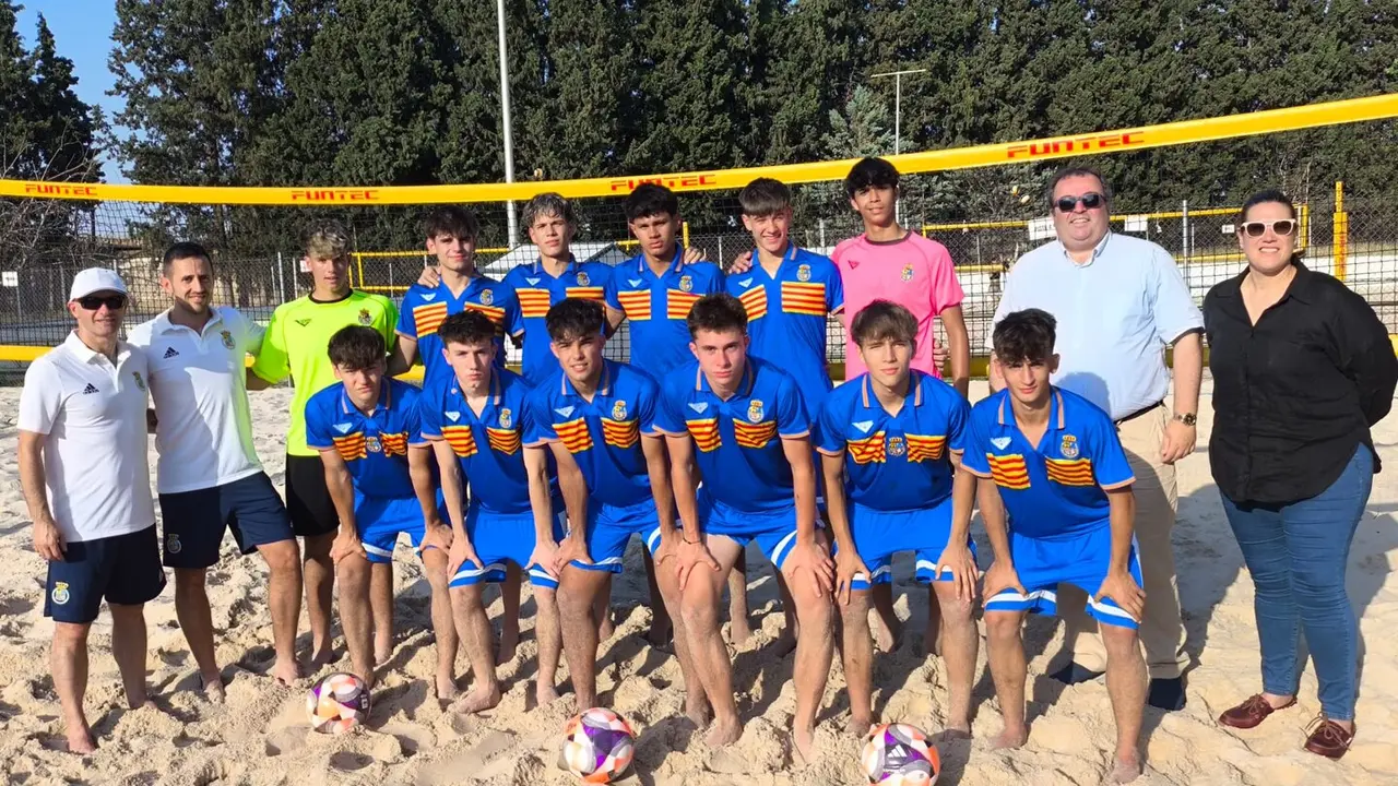 Selecci&oacute;n aragonesa Sub-16 de f&uacute;tbol playa / Real Federaci&oacute;n Aragonesa de F&uacute;tbol