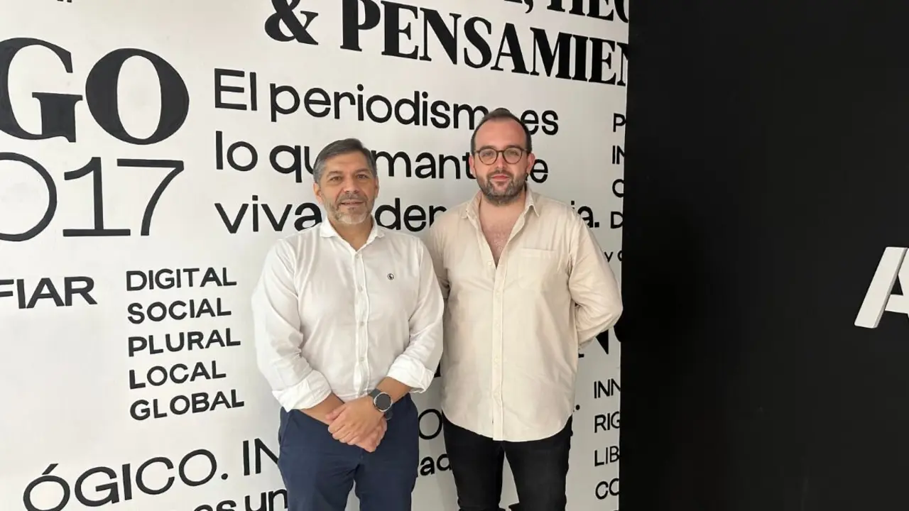 Enrique Villaverde, director general de Megablok (izquierda) y Sergio Fern&aacute;ndez, Product Manager y responsable de Sostenibilidad. / C. G. S.