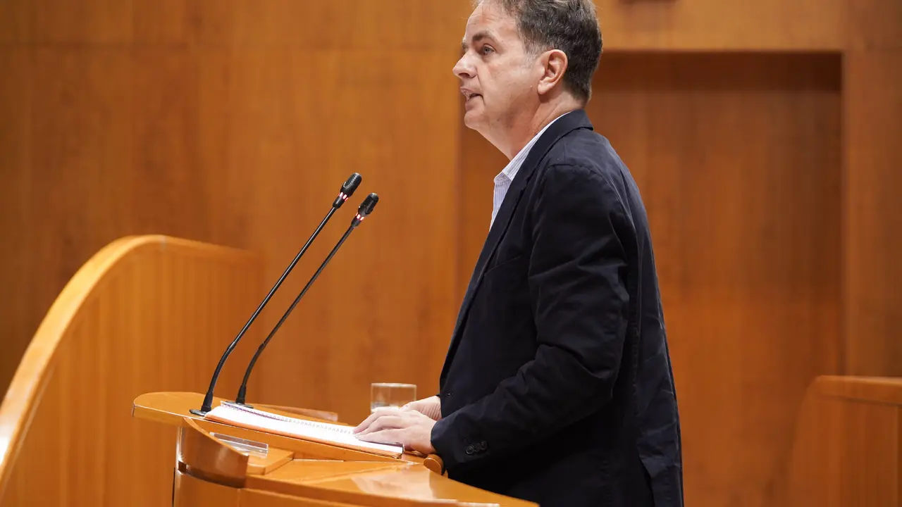 El consejero de Hacienda del Gobierno de Arag&oacute;n, Roberto Berm&uacute;dez de Castro, en las Cortes
