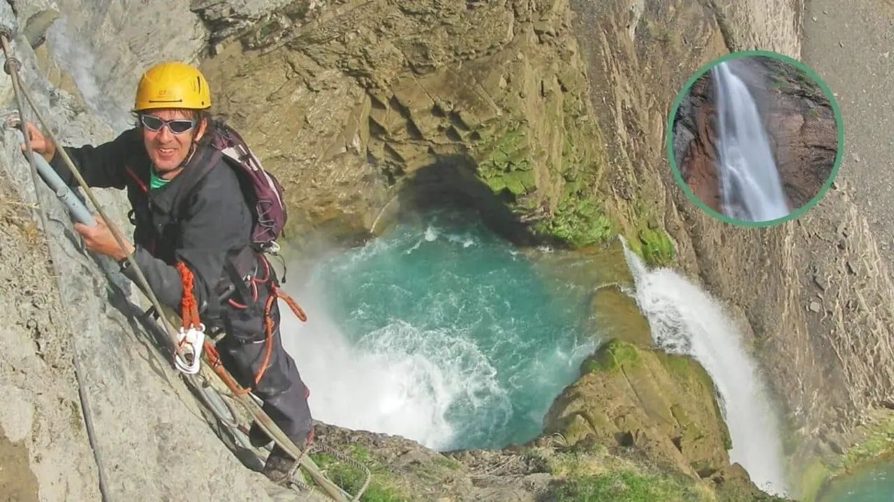V&iacute;a ferrata por la cascada del Sorrosal / N&oacute;madas del Pirineo