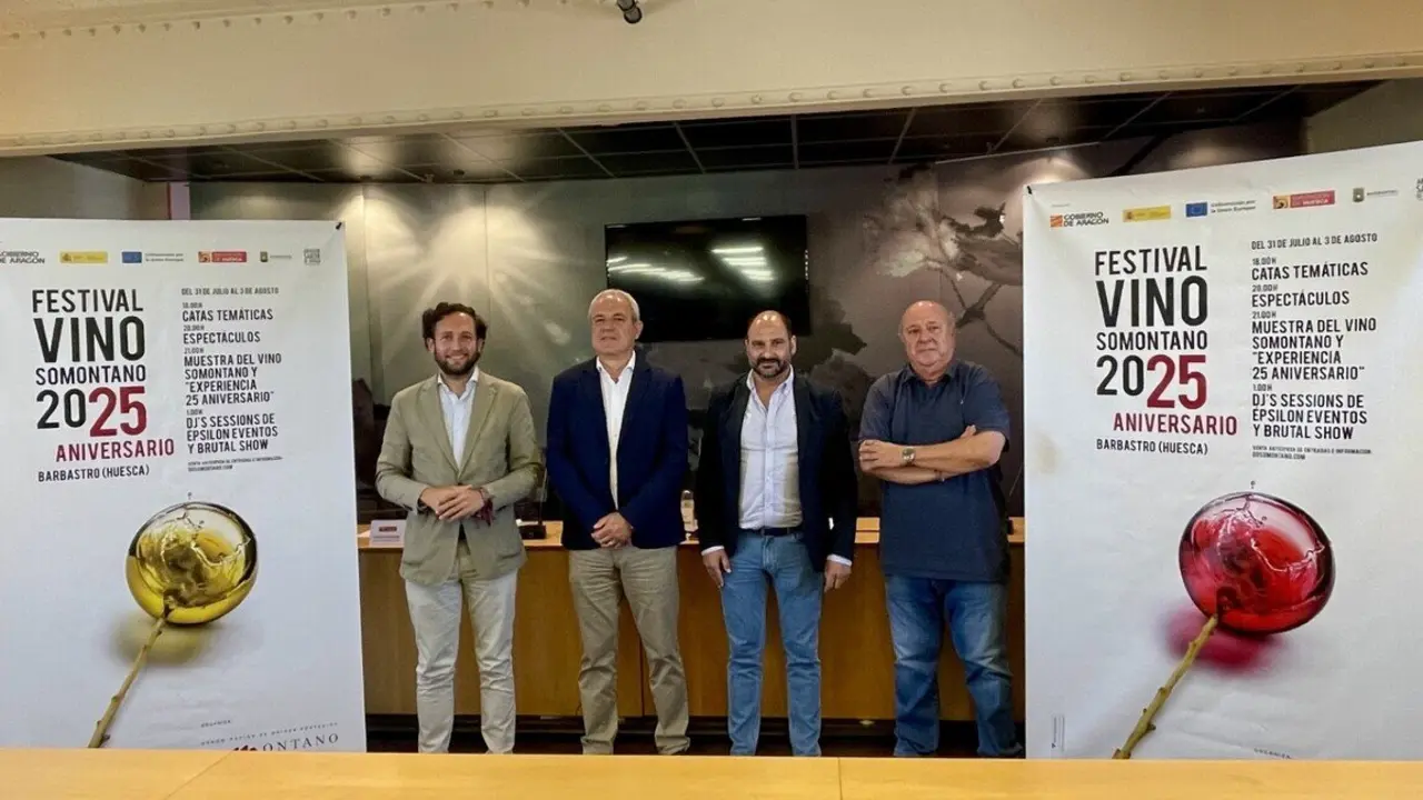 Presentaci&oacute;n del 25 aniversario del Festival Vino Somontano