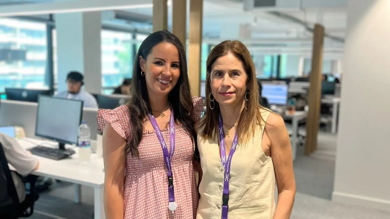 Mar&iacute;a Jim&eacute;nez Alonso y Arantxa Yugueros de DXC