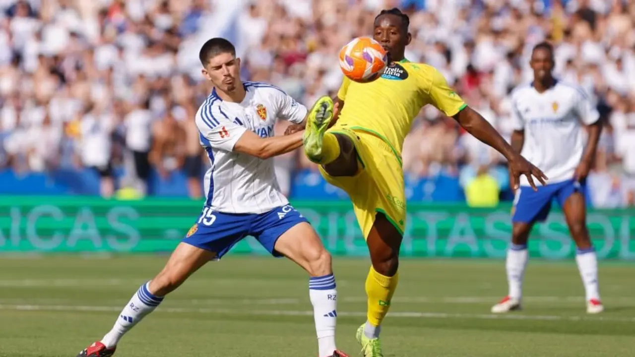 Vital durante un encuentro con el Real Zaragoza / LaLiga