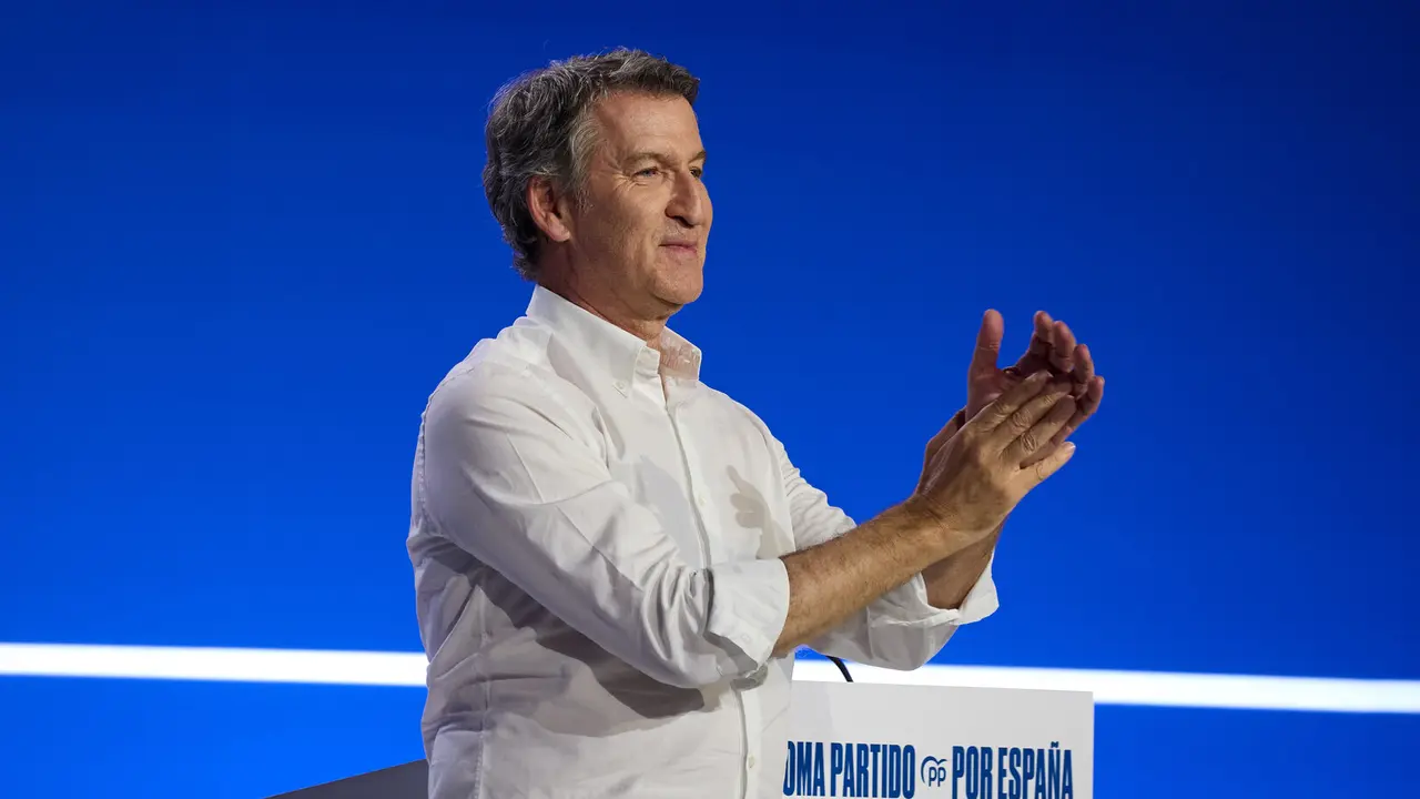 El presidente del PP, Alberto N&uacute;&ntilde;ez Feij&oacute;o, en el 21&ordm; Congreso Nacional del PP