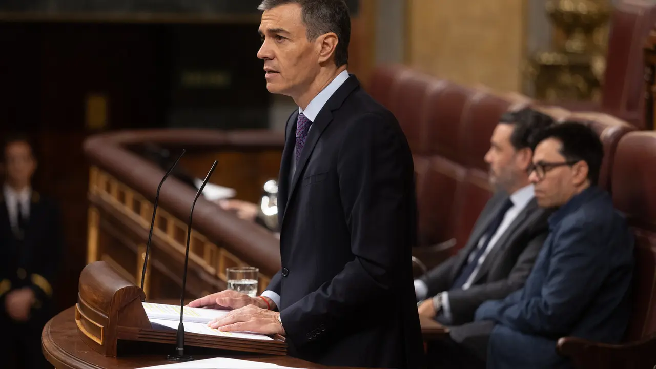 El presidente del Gobierno, Pedro S&aacute;nchez, en el Congreso de los Diputados./ EP