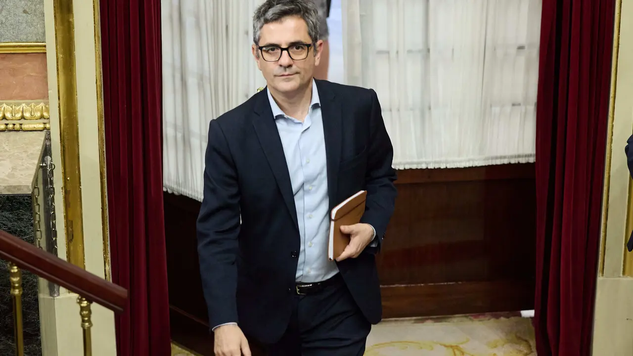 El ministro de Justicia, F&eacute;lix Bola&ntilde;os, en el Congreso de los Diputados./ EP