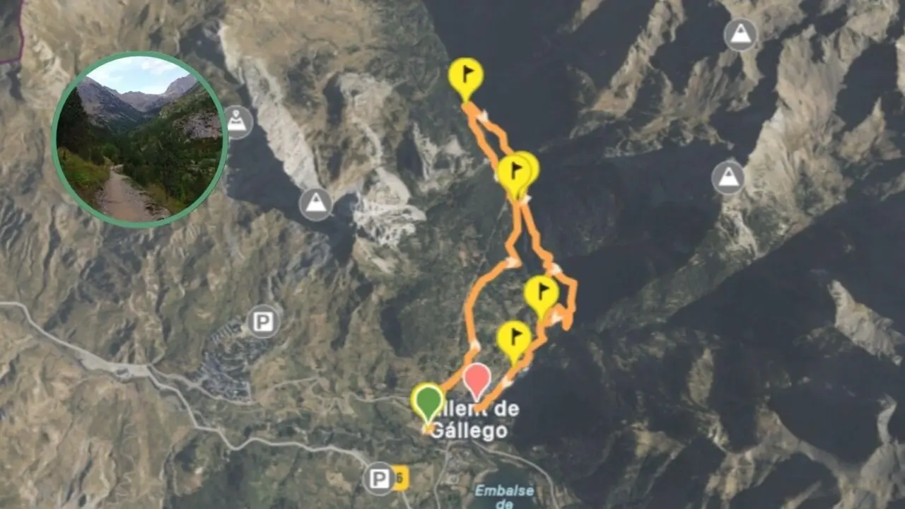 Ruta de 9 km del Pirineo aragon&eacute;s entre un embalse, una cascada y un valle glaciar / WikiLoc
