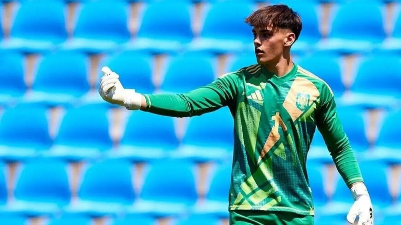 Dani Mart&iacute;n jugando con la selecci&oacute;n espa&ntilde;ola sub-20