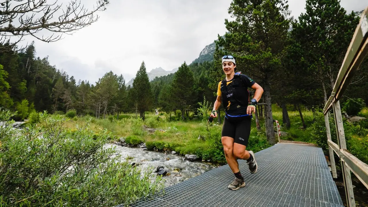 La corredora Sandra Cuello. - GRAN TRAIL ANETO-POSETS.