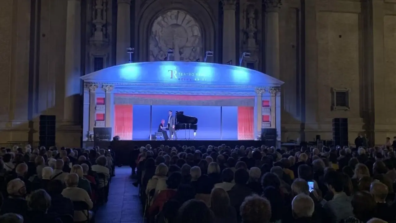 La Carroza del Real en la plaza del Pilar de Zaragoza, en julio de 2024. / AYTO. ZARAGOZA