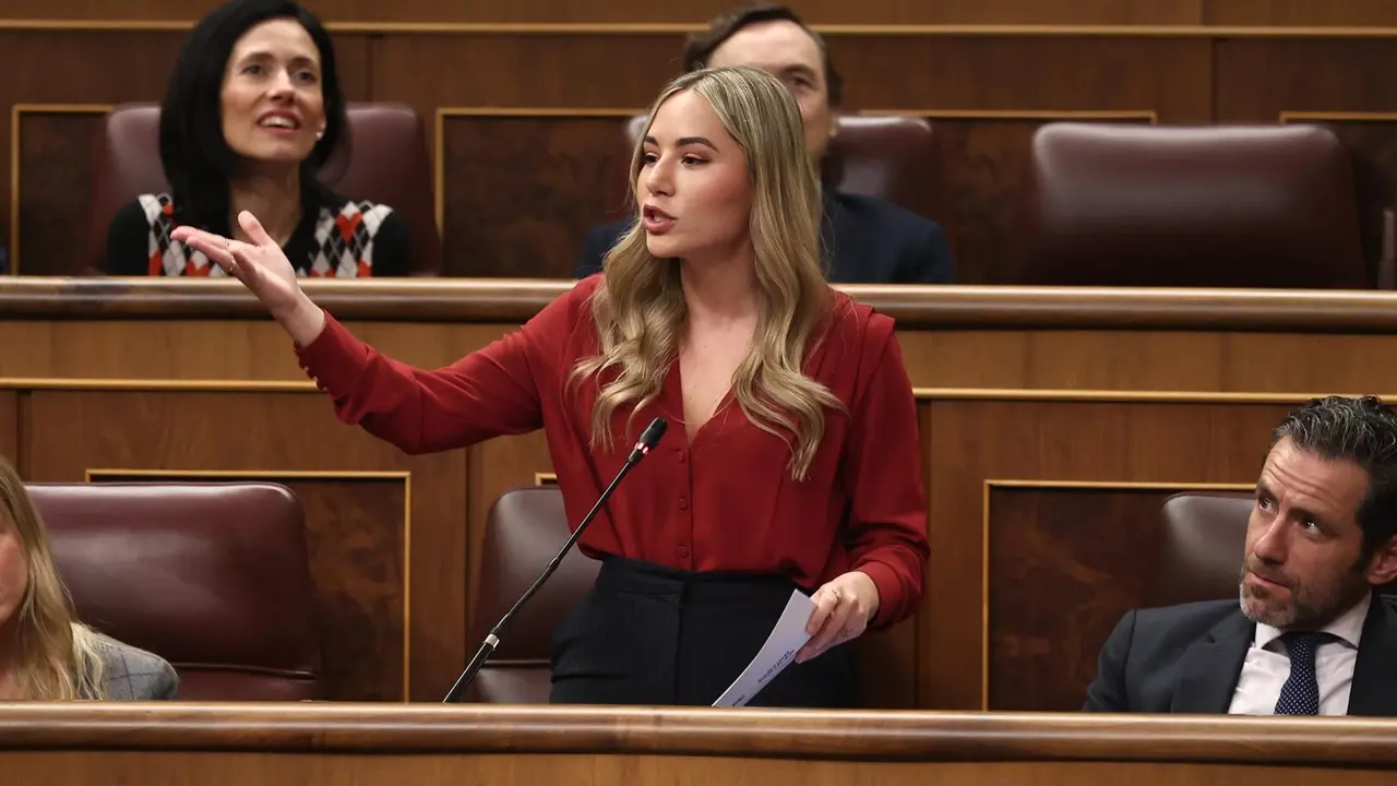 La diputada del PP, Noelia N&uacute;&ntilde;ez, durante un pleno en el Congreso de los Diputados