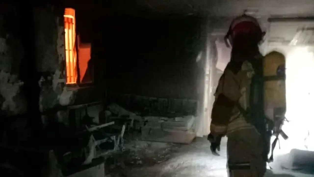 Incendio en el centro de Teruel