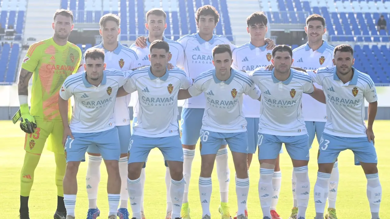 Once del Real Zaragoza en su partido ante el Deportivo Arag&oacute;n / RZ