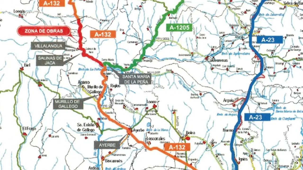 Rutas alternativas. / DGA