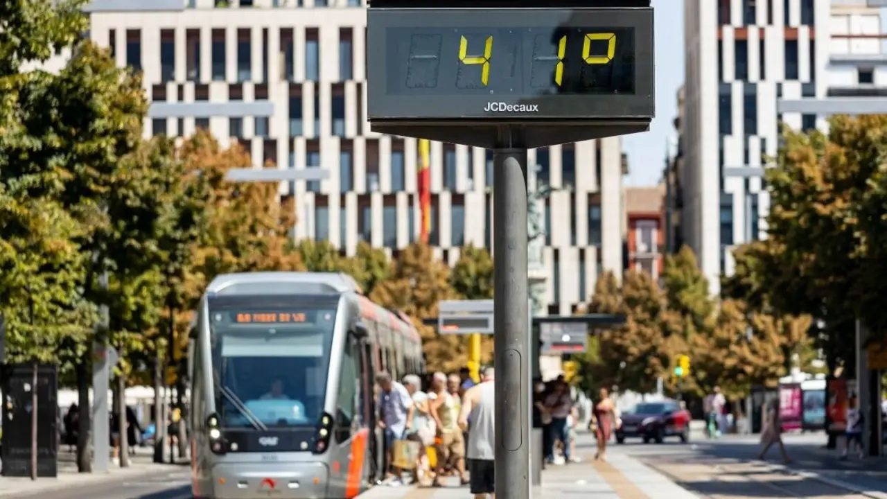 El d&iacute;a que Zaragoza llegar&aacute; a los 41 grados  / V&iacute;a Ayuntamiento de Zaragoza