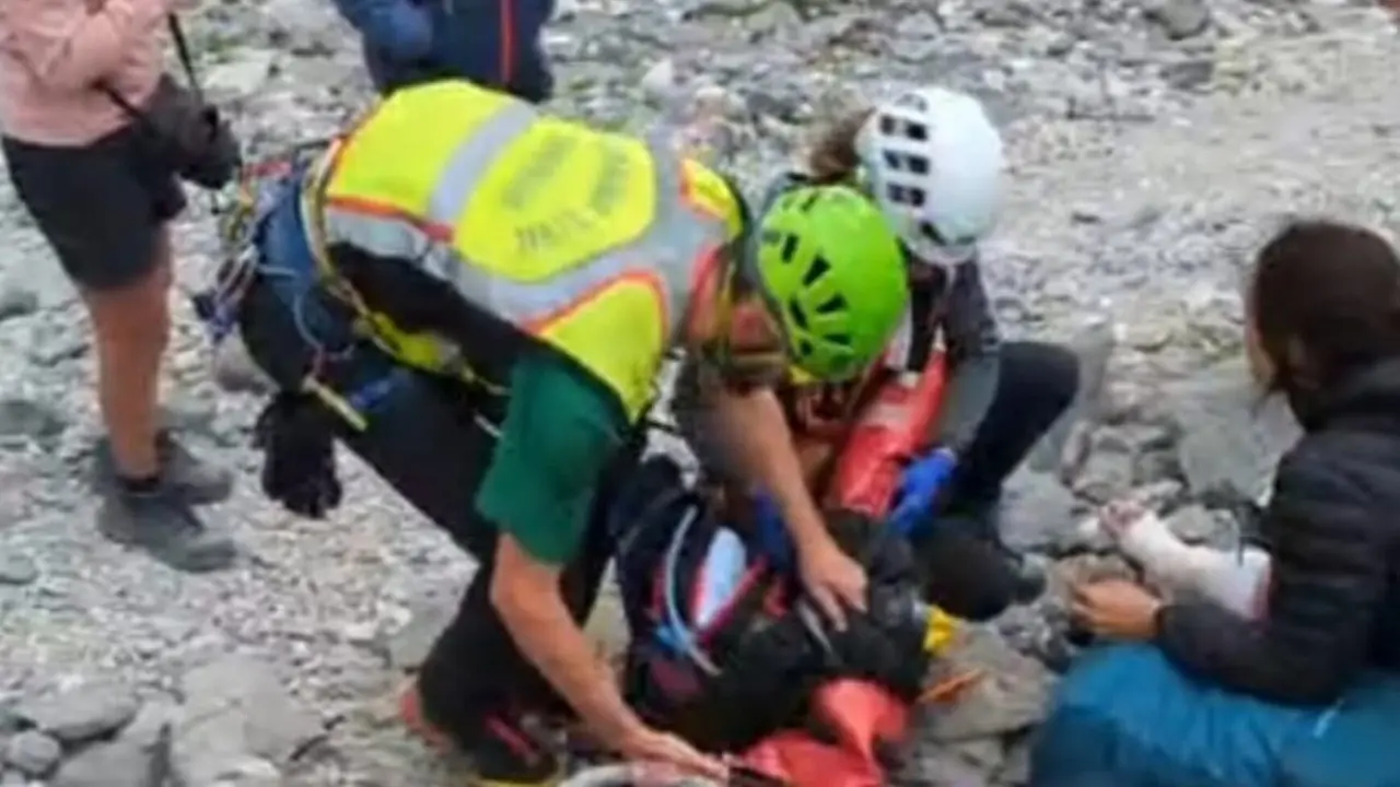 Monta&ntilde;era accidentada en la Brecha de Rolando. / GUARDIA CIVIL