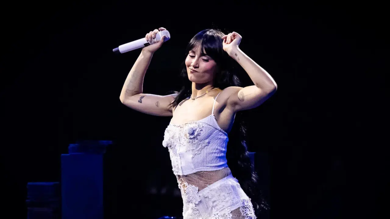 Aitana durante uno de sus conciertos ./ Aldara Zarraoa - Getty Images
