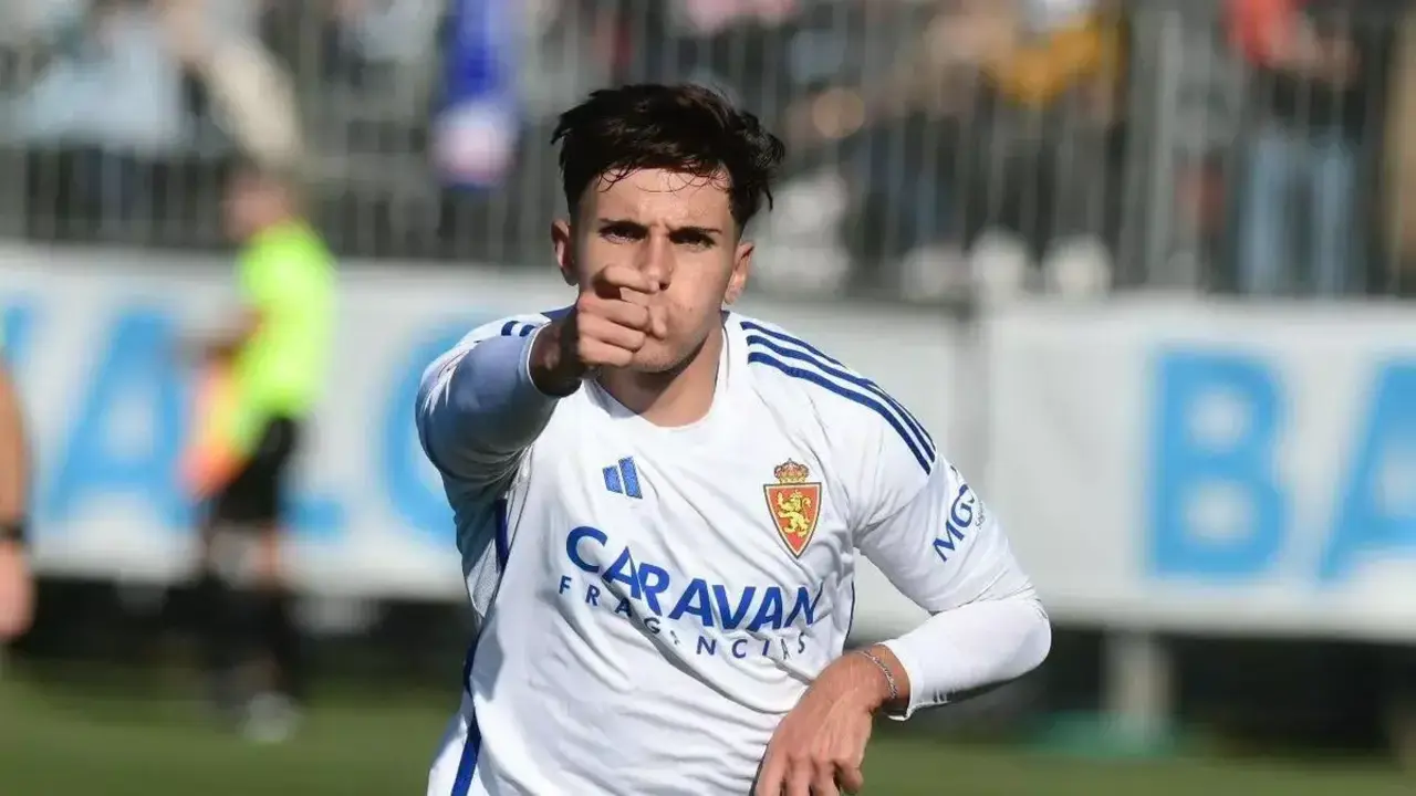 Pablo Cort&eacute;s durante un partido con el Deportivo Arag&oacute;n / Real Zaragoza