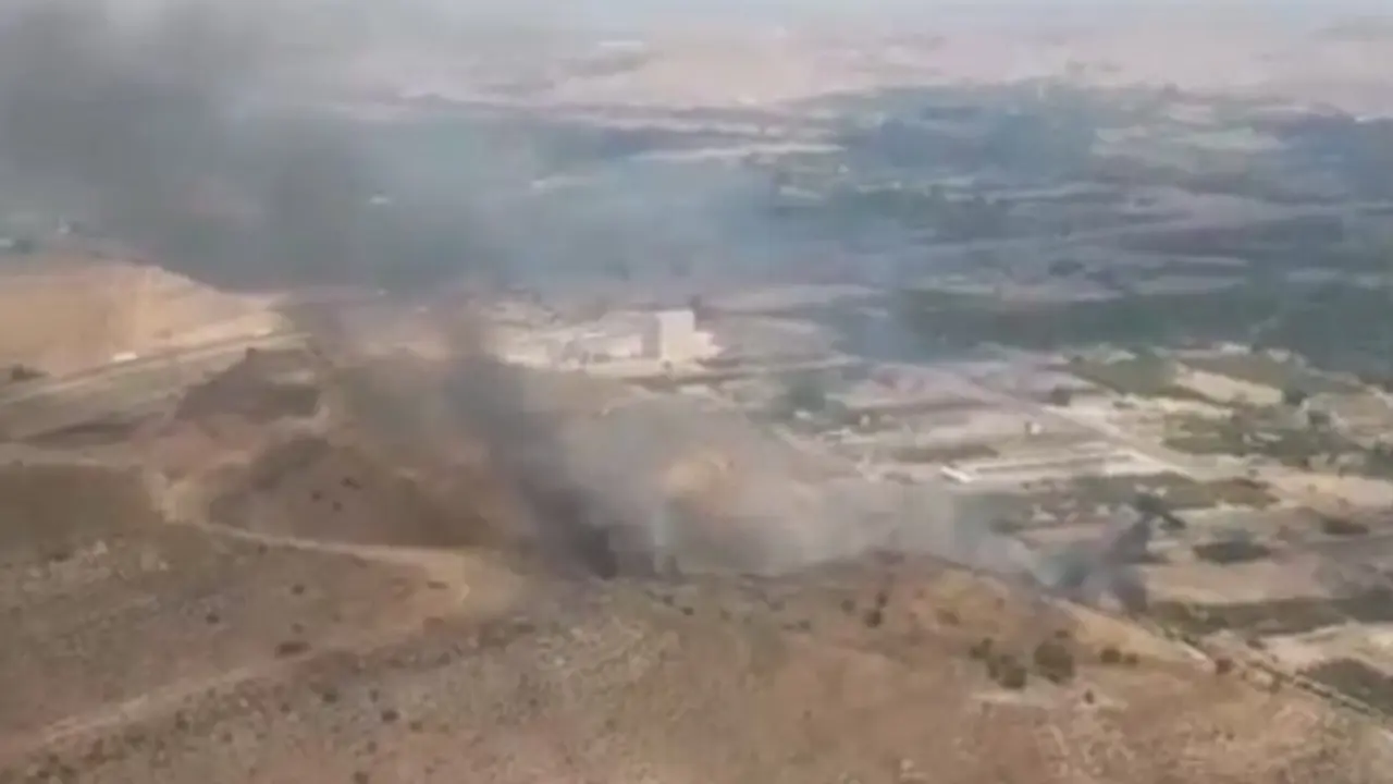 Incendio cerca de Torrente de Cinca