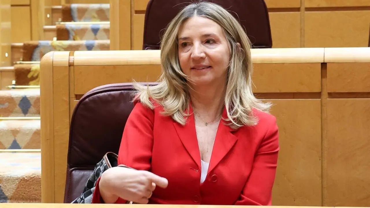 La portavoz del PP en el Senado, Alicia Garc&iacute;a, durante un pleno en el Senado.