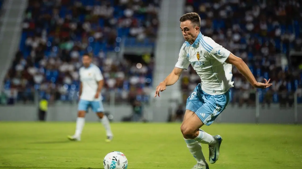 Andr&eacute;s Borge durante un partido con el Real Zaragoza / Marcos Cebri&aacute;n