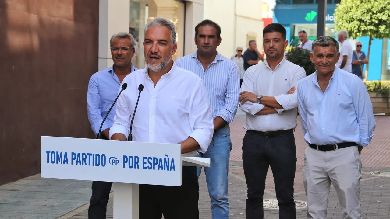 El vicesecretario de Pol&iacute;tica del PP, El&iacute;as Bendodo, en M&aacute;laga./ EP