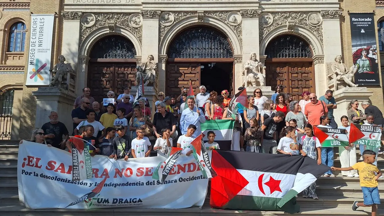 Manifestaci&oacute;n a favor del S&aacute;hara Occidental, este viernes en Zaragoza