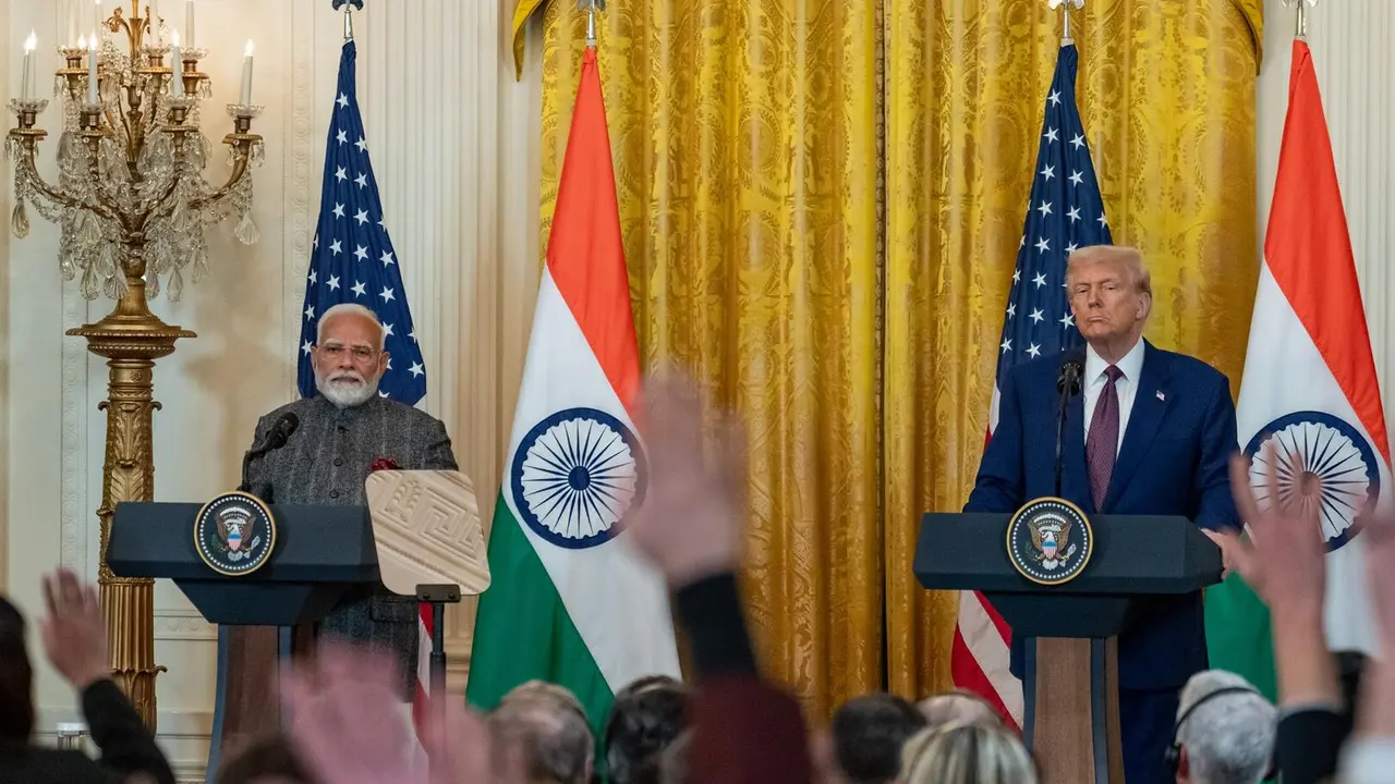 Los l&iacute;deres de India y Estados Unidos, Narendra Modi y Donald Trump, respectivamente. / EP
