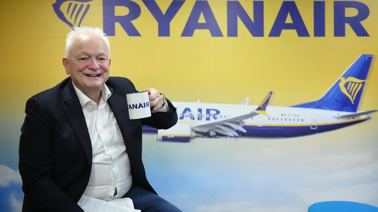 El consejero delegado de Ryanair, Eddie Wilson, durante una rueda de prensa / EP